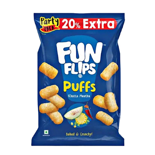 33 Pack Fun Flips Khatta Meetha (60) Best Before Passed Snack Attack
