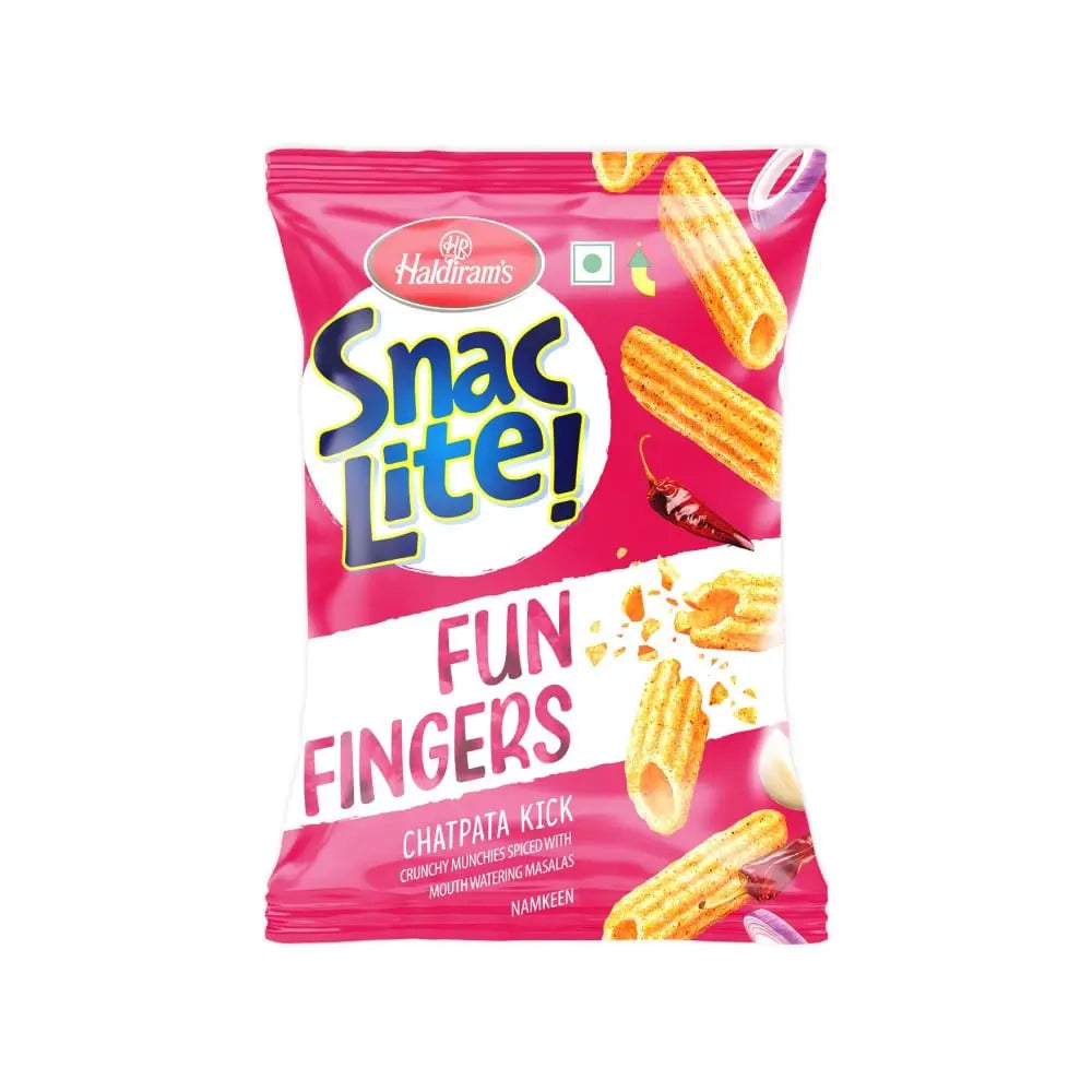 Haldiram’s Snac Lite! FUN FINGERS Chatpata Kick Crisps