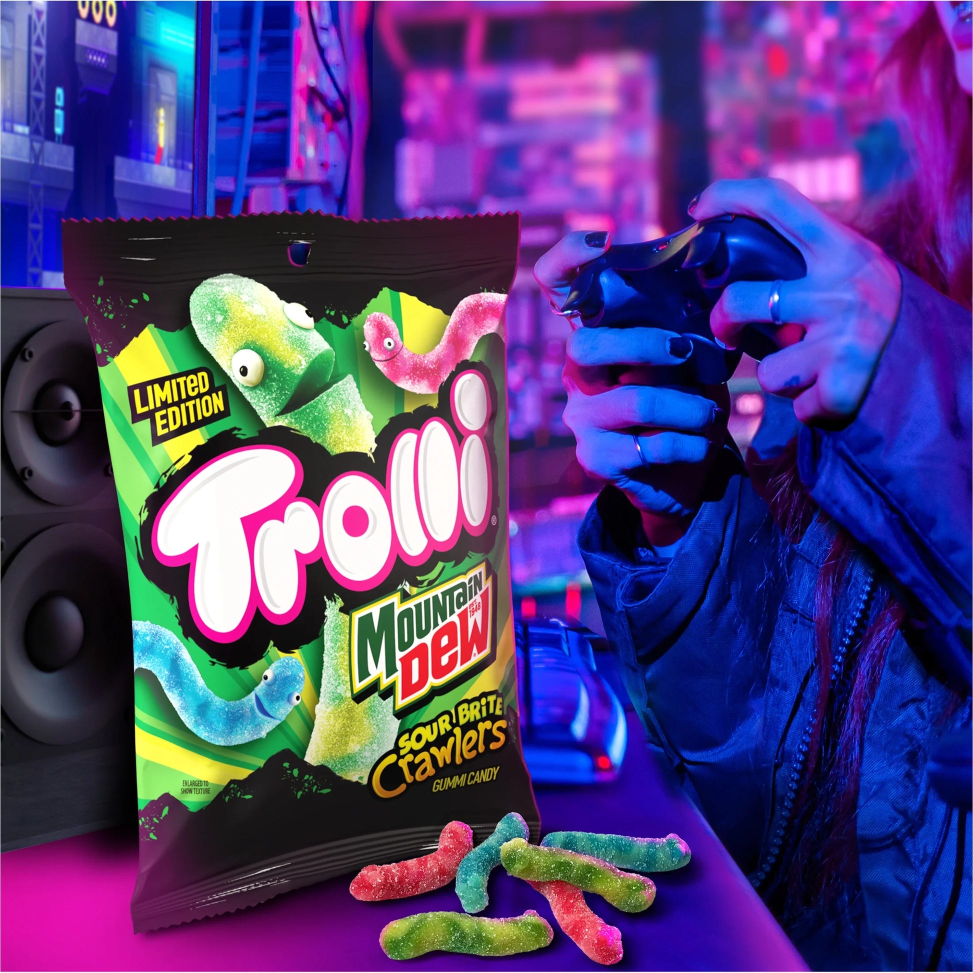 Trolli Sour Montain Dew Crawlers Gummy Candy 4.25 Oz Limited Edition candy Trolli, Latest Products, trending