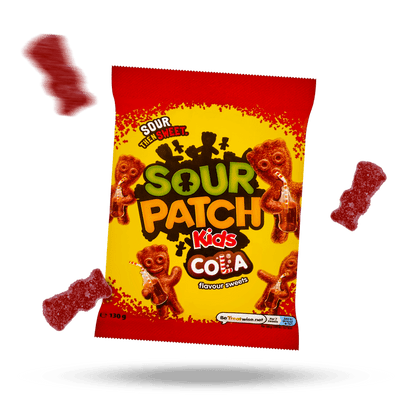 Sour Patch Kids Cola Gummy Candy 130g UK Candy Sour Patch Kids, TSAED, TSASC