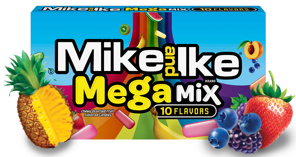 Mike and Ike Mega Mix 10 Flavors Candy