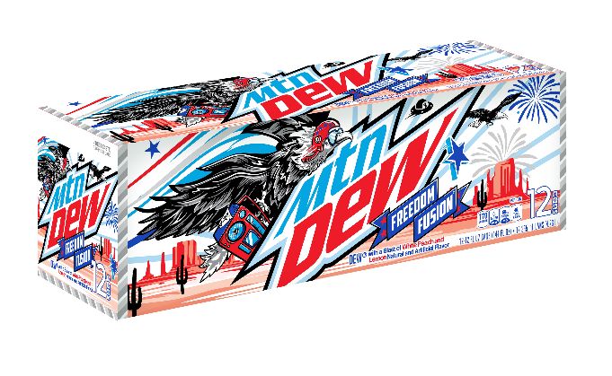 Mtn Dew Freedom Fusion 12 Pack