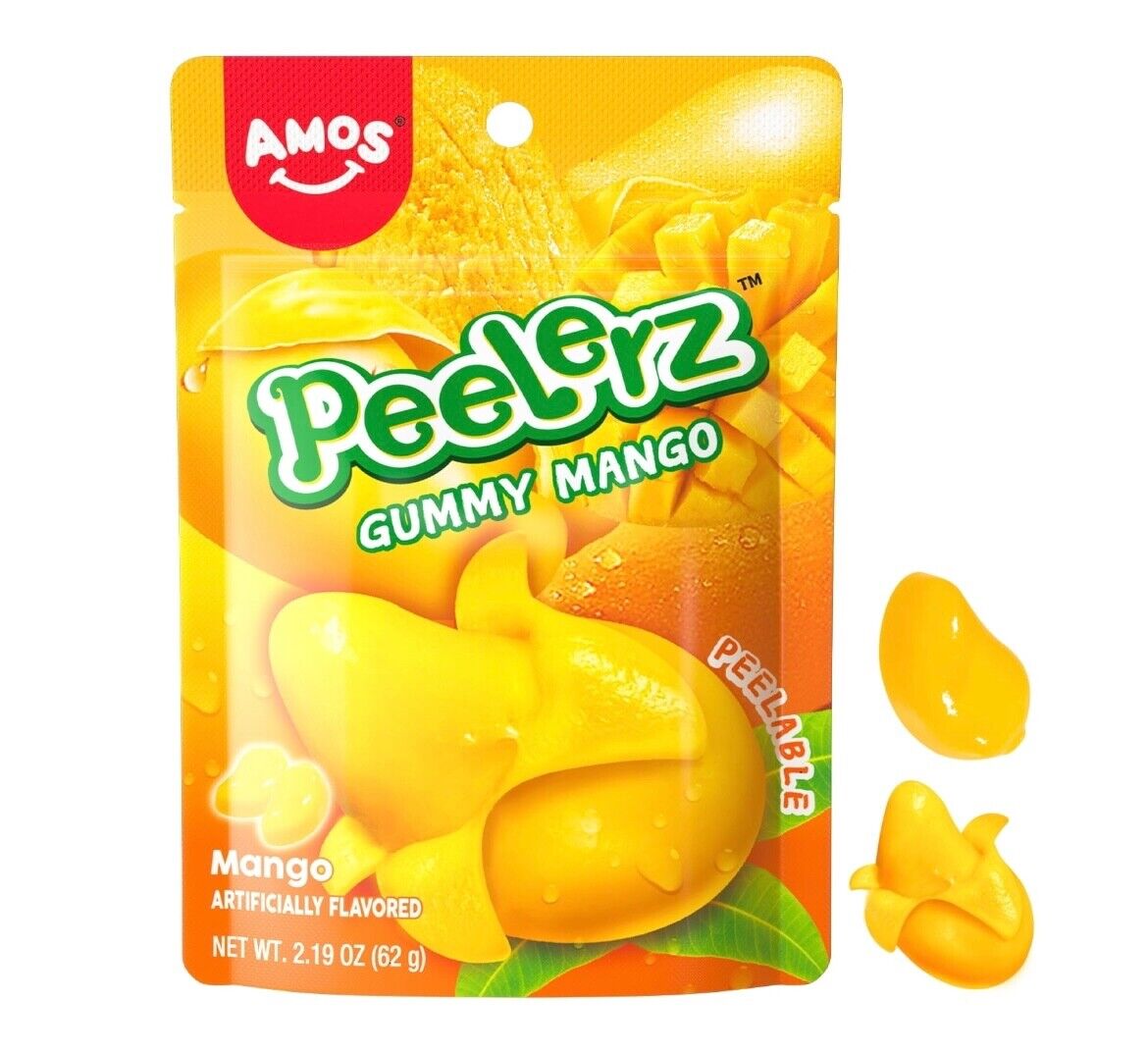 Amos Peelerz Gummy Mango Peelable Candy 62g