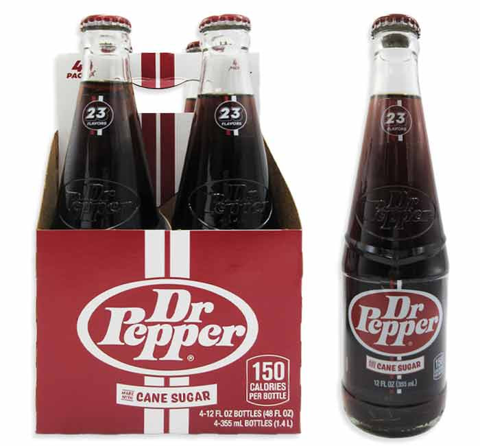 Dr. Pepper Cane Sugar Nostalgic Single Bottle