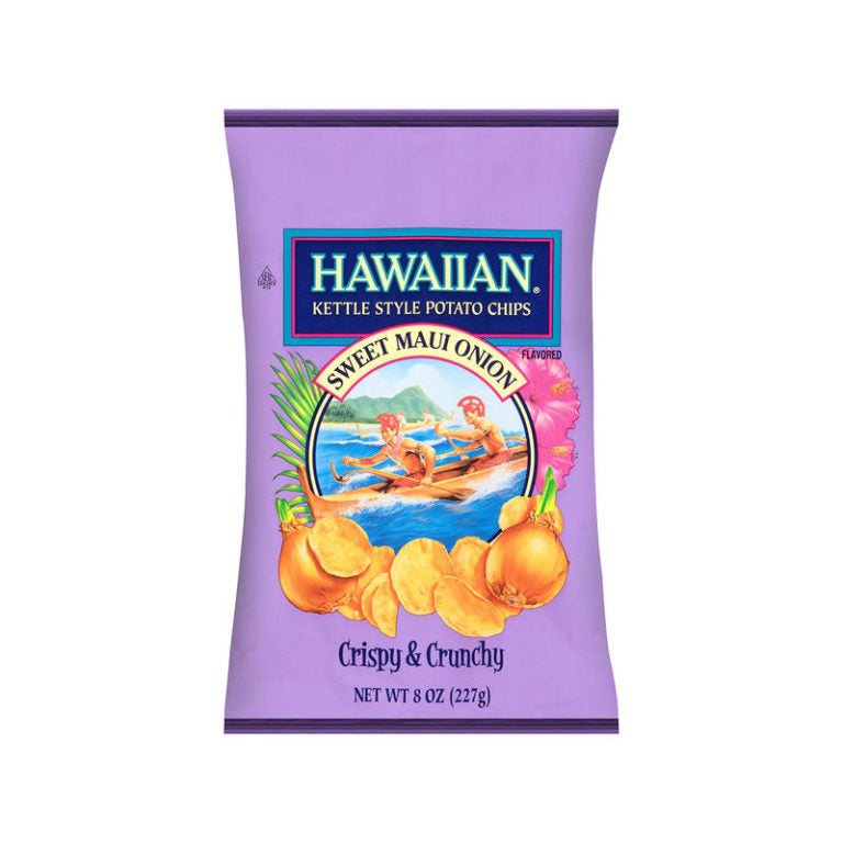 Hawaiian Kettle Style Potato Chips Sweet Maui Onion 212.6g