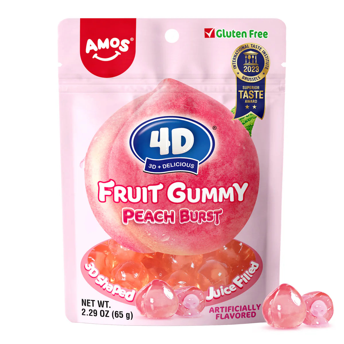4D Fruit Gummy Peach Burst