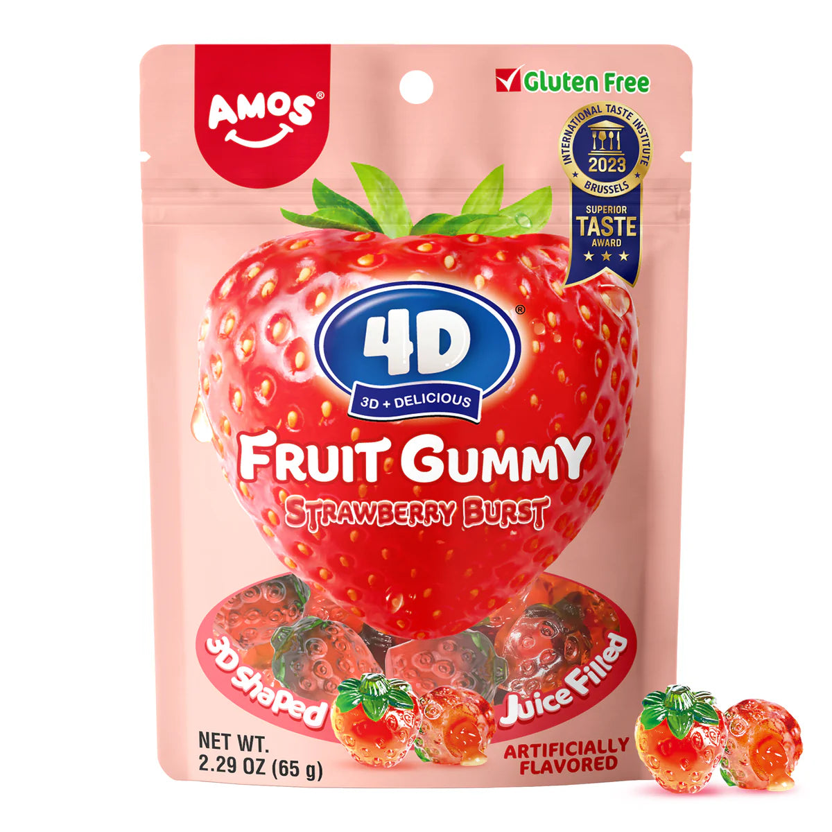 4D Fruit Gummy Strawberry Burst