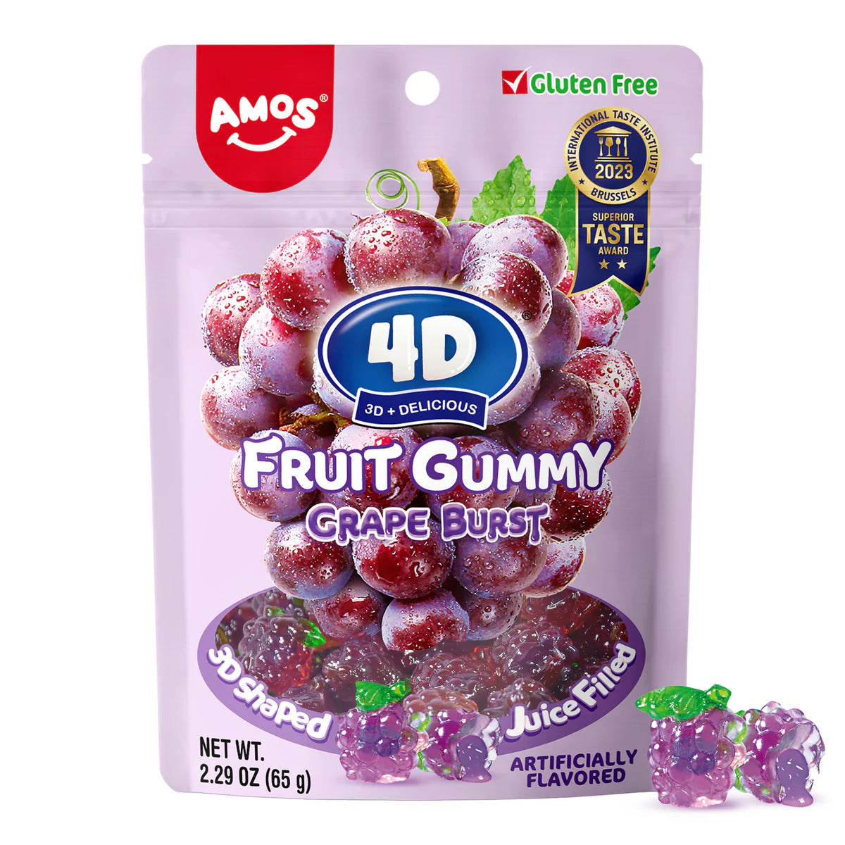 4D Fruit Gummy Grape Burst Candy