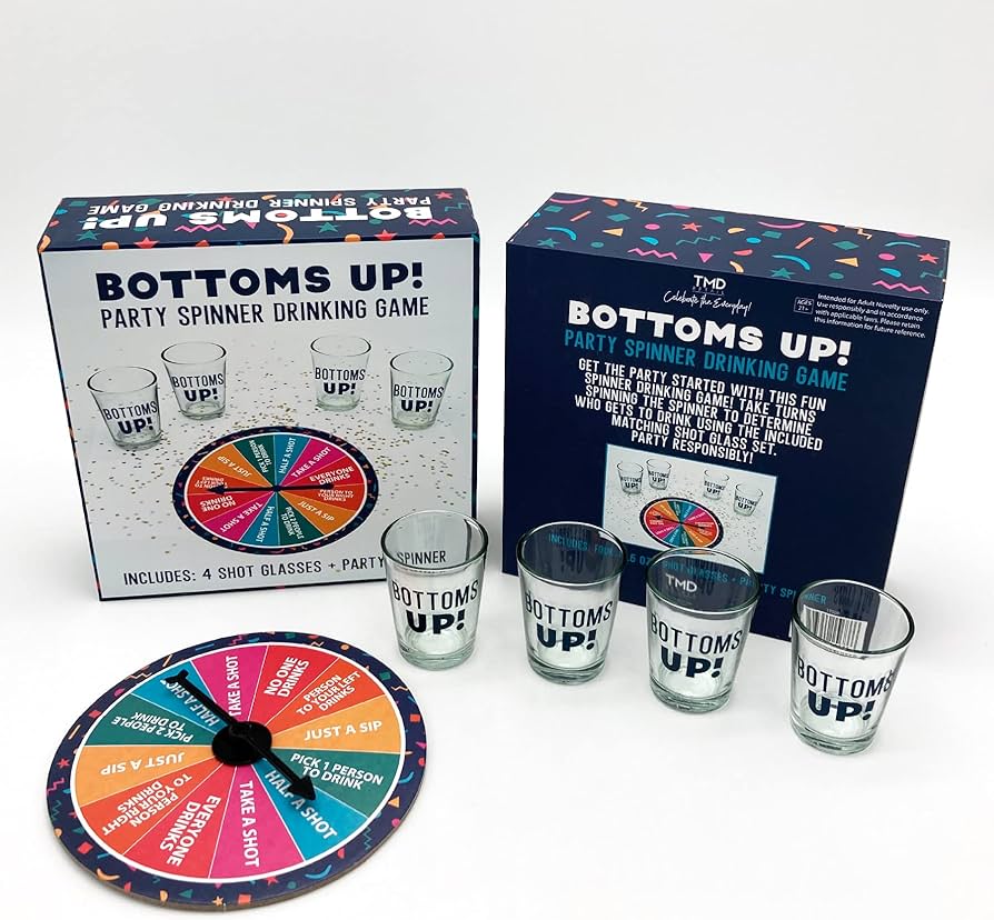 Bottoms Up! Party Spinner Drinking Game