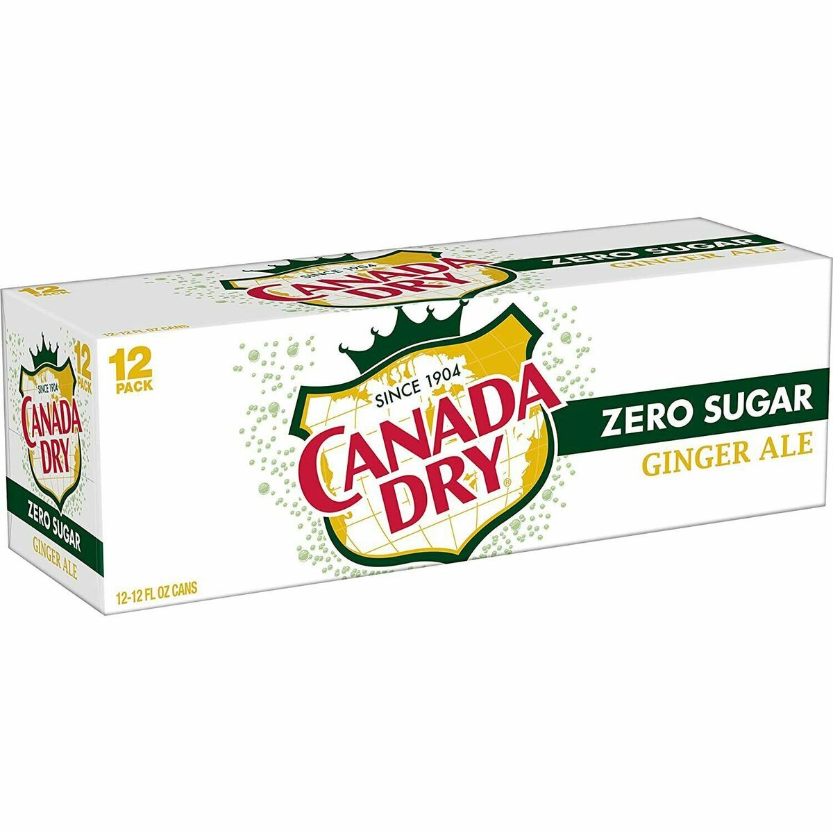 12 pack Canada Dry Ginger Ale Zero Sugar