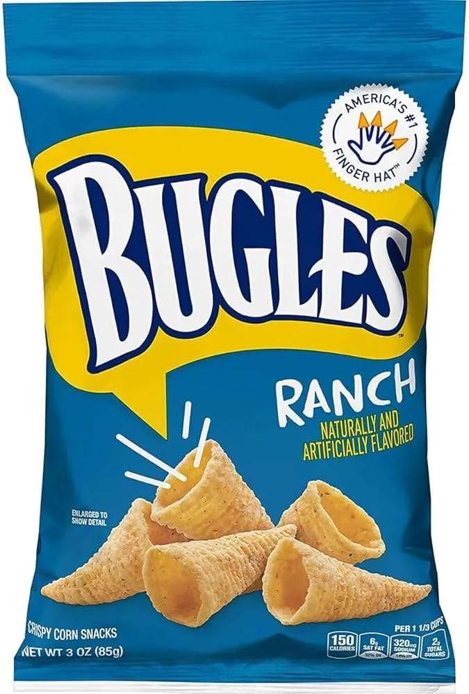 6 Pack Bugles Ranch Flavor - Snacks/Chips from Bugles, TSASN&CH, bulk, cabestseller