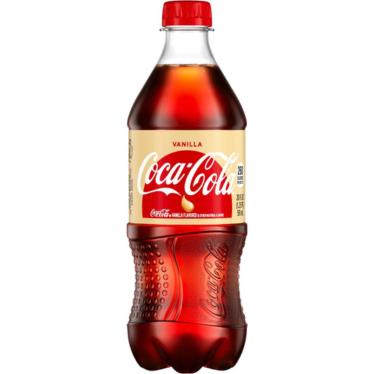 Coca Cola Vanilla 591 ml Best Before passed Soda Pop Coca Cola, TSAED, Trending