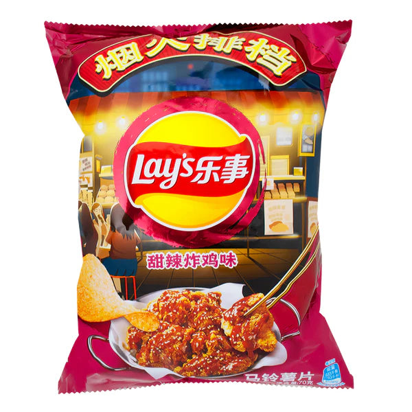 Lay's Sweet and Spicy Fried Chicken Flavor Potato Chips 70g