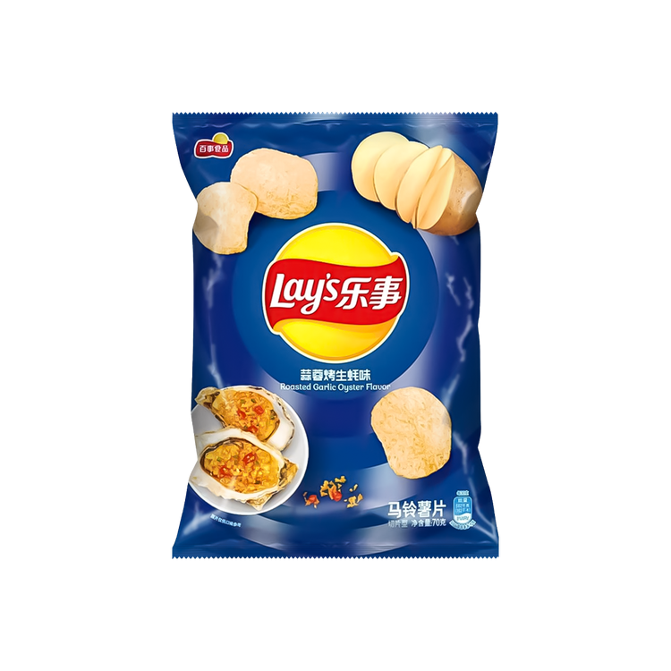 Lay's Potato Chips Roasted Oyster Garlic Flavor 70g