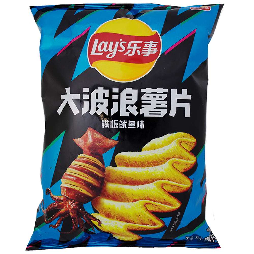 Lay's Big Wave Potato Chips Sizzling Squid Flavor 70g