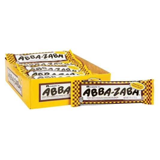 18 Pack Abba Zabba Peanut Butter 51g Chocolate Abba Zabba, bulk
