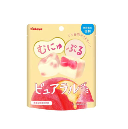 Kabaya Pureal Peach Gummy Japan