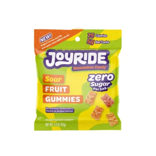 JoyRide Uncommon Candy Sour Fruit Gummies Zero Sugar