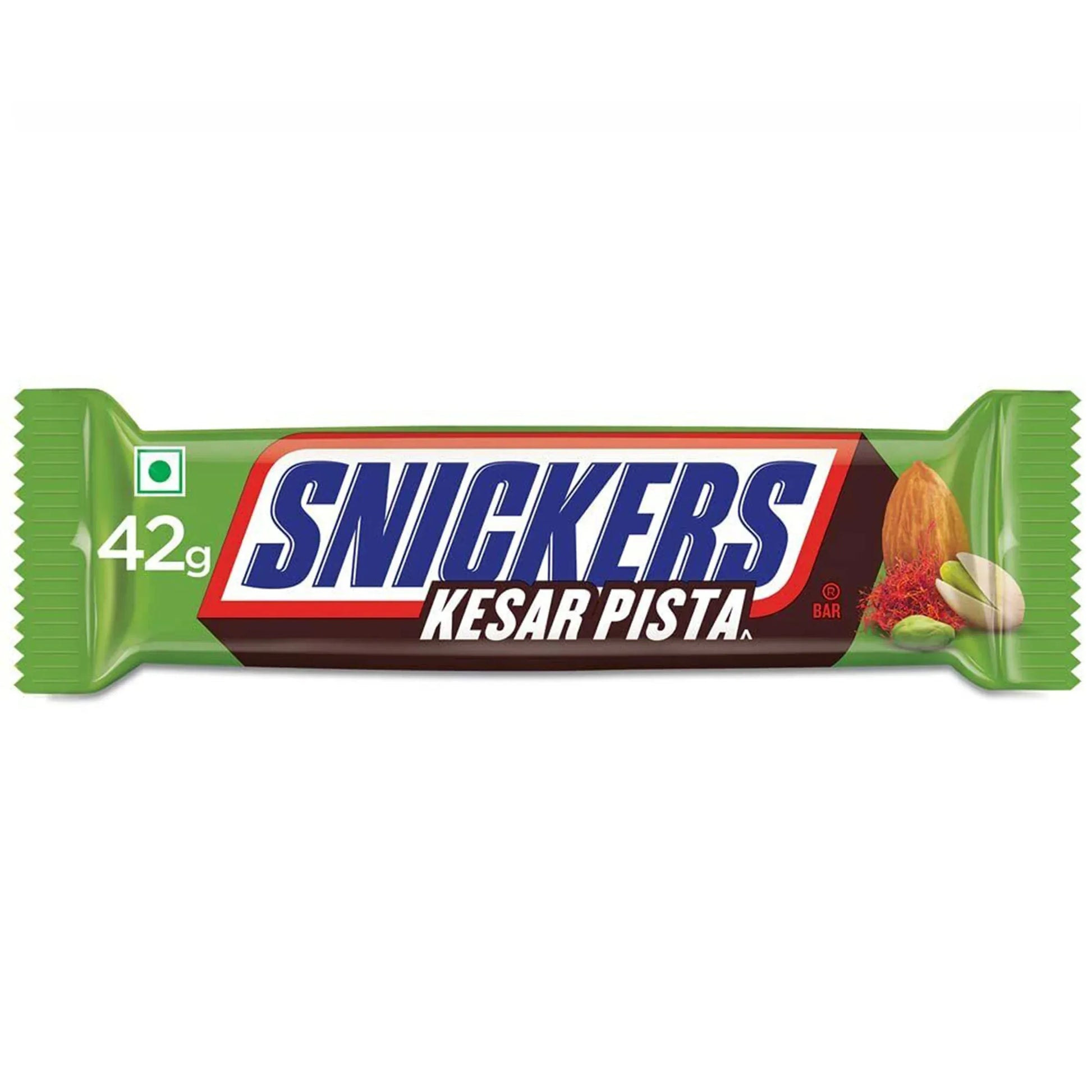 Snickers Kesar Pista 42g Chocolate Snickers, TSAAS, TSARC, TSASN&CH, trending products, cabestseller, usabestseller