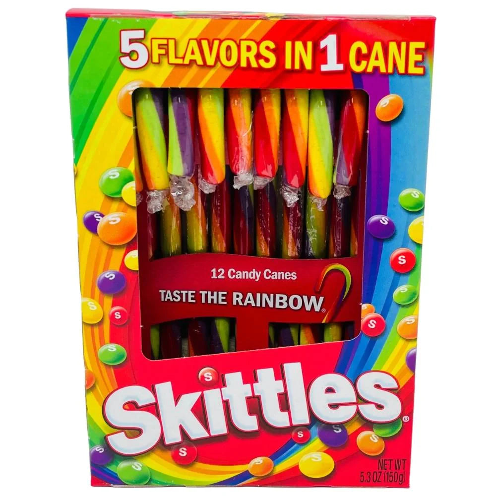 Skittles Candy Canes