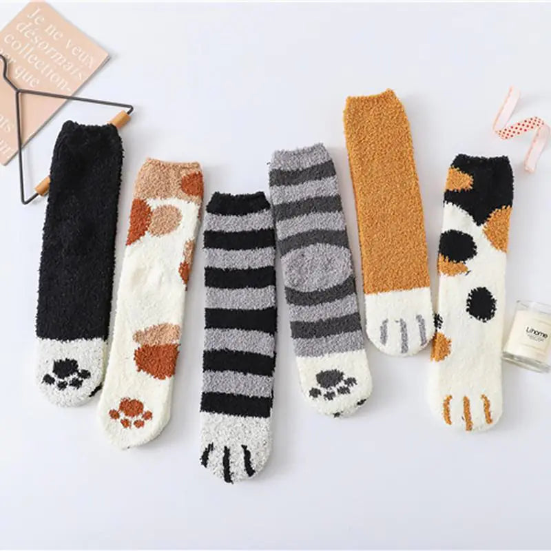 Cat Paws Print Socks