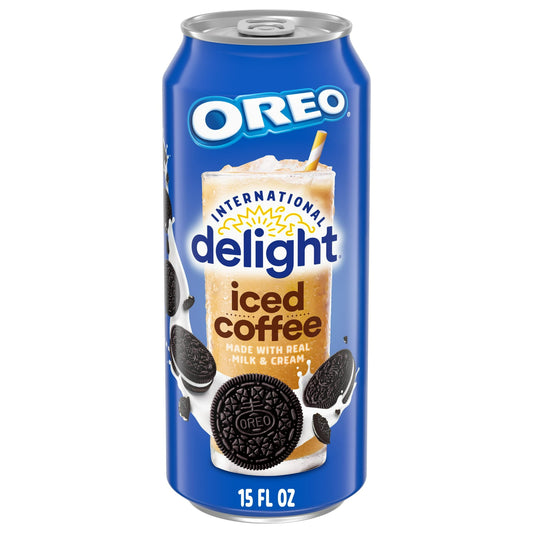 6 pack International Delight Oreo Iced Coffee (15 Oz) Soda Pop (not to sale) International Delight, Cases, 6 Pack, Zero Sugar