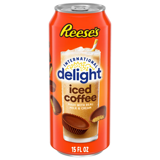 6 pack International Delight Reese’s Iced Coffee (15 Oz) Soda Pop (not to sale) International Delight, Cases, 6 Pack, Zero Sugar