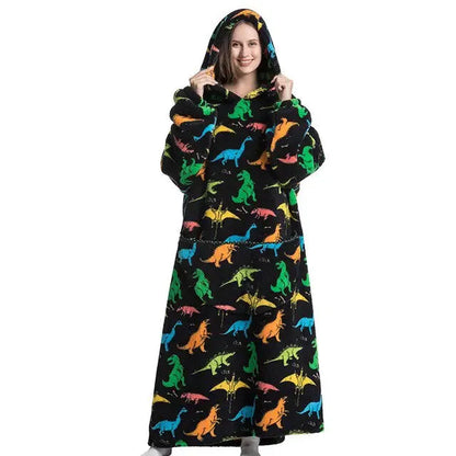 Oversized Wearable Blanket Hoodie Dinosaur Length 140 cm Gifts (not for sale) Oversized Wearable Blanket Hoodie