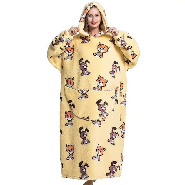 Oversized Wearable Blanket Hoodie