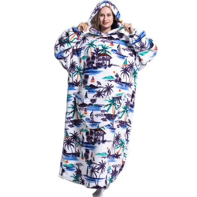 Oversized Wearable Blanket Hoodie