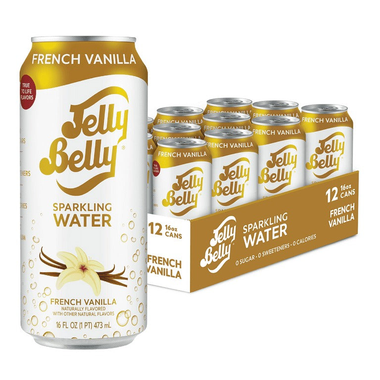 12 Pack Jelly Belly French Vanilla Tall Can 160z