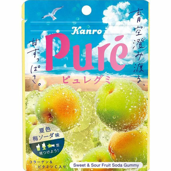 KANRO -Pure Plum Soda Gummy 52g