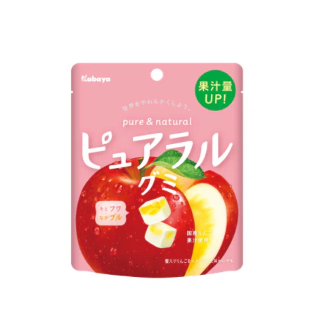 Kabaya Pureral Apple Gummy Japan (58 g)