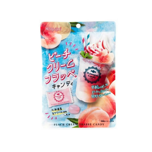 Kasugai Peach cream Frappe Candy (80g) - Japan - Asian Snacks (not for sale) from Kasugai, TSAJS, TSAAS, trending products, usabestseller, cabestseller