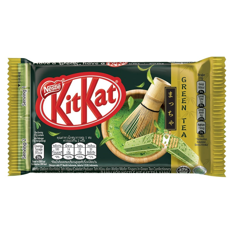 KitKat Real Green Tea Leaves Thailand