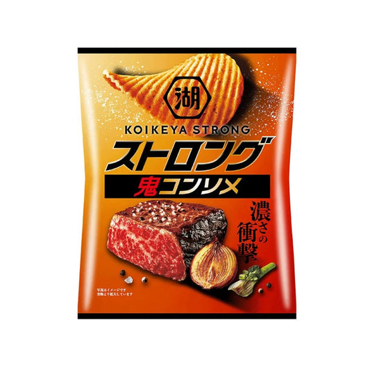 Koikeya strong Consomme Beef Potato Chip (55g) - Japan - Asian Snacks (not for sale) from Koikeya, TSAJS, TSAAS, trending products, usabestseller, cabestseller