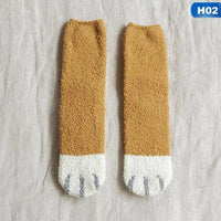 Thumbnail for Plush Cat Paws Socks