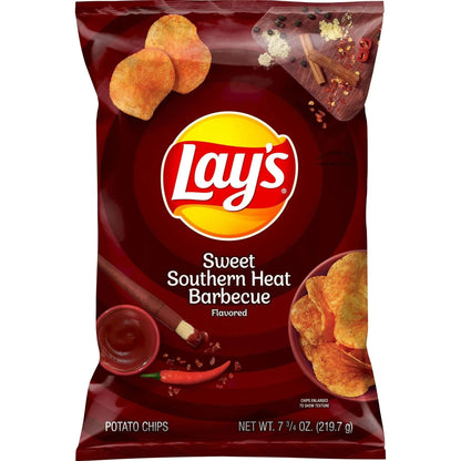 Lay's Sweet Southern Heat Barbecue Flavor Potato Chips Snacks/Chips Lays, TSAAS, TSASN&CH, TSAISC, TSAIS, trending products