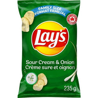 Thumbnail for Lay's Sour Cream & Onion flavoured potato chips, 235g