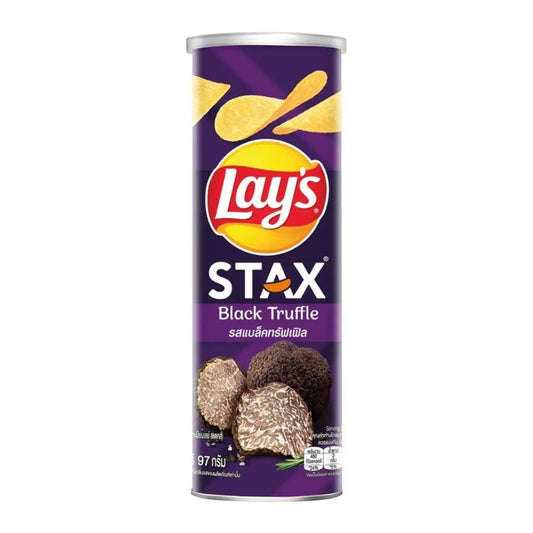 Lay's Stax Black Truffle 97g Best Before Passed - Asian Snacks (not for sale) from Lays, trending products, TSAAS