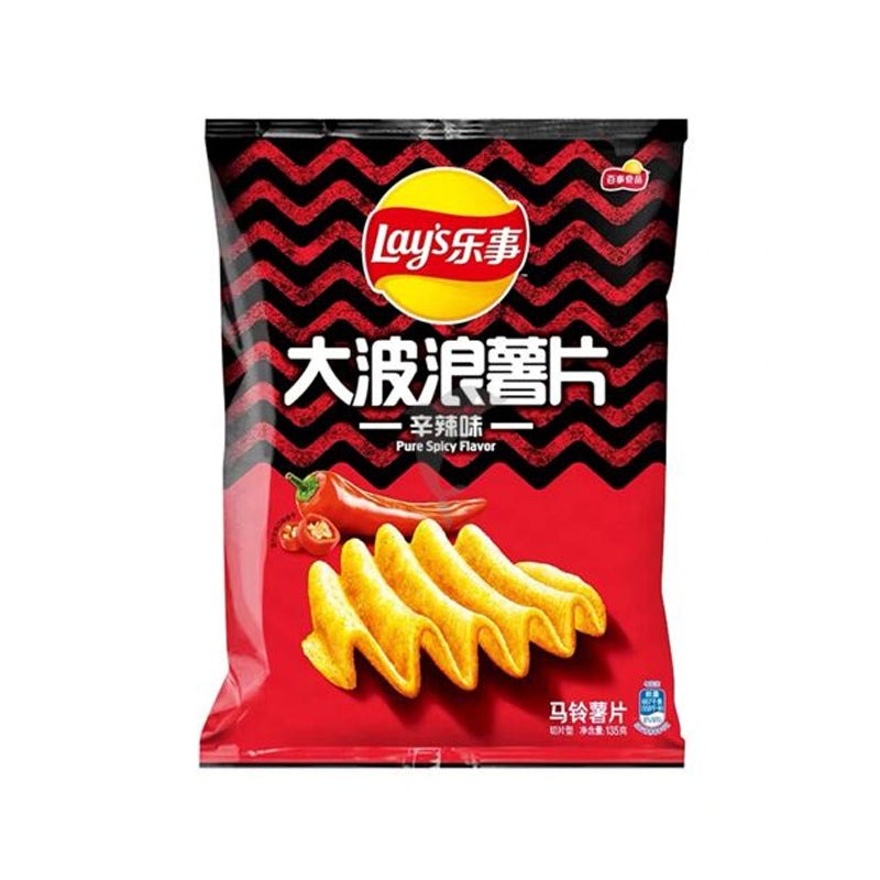 Lays Big Wave Potato Chips Spicy Flavour (70g) - China