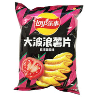 Thumbnail for Lays Big Wave Strong Tomato Flavour Chips (70g) - China