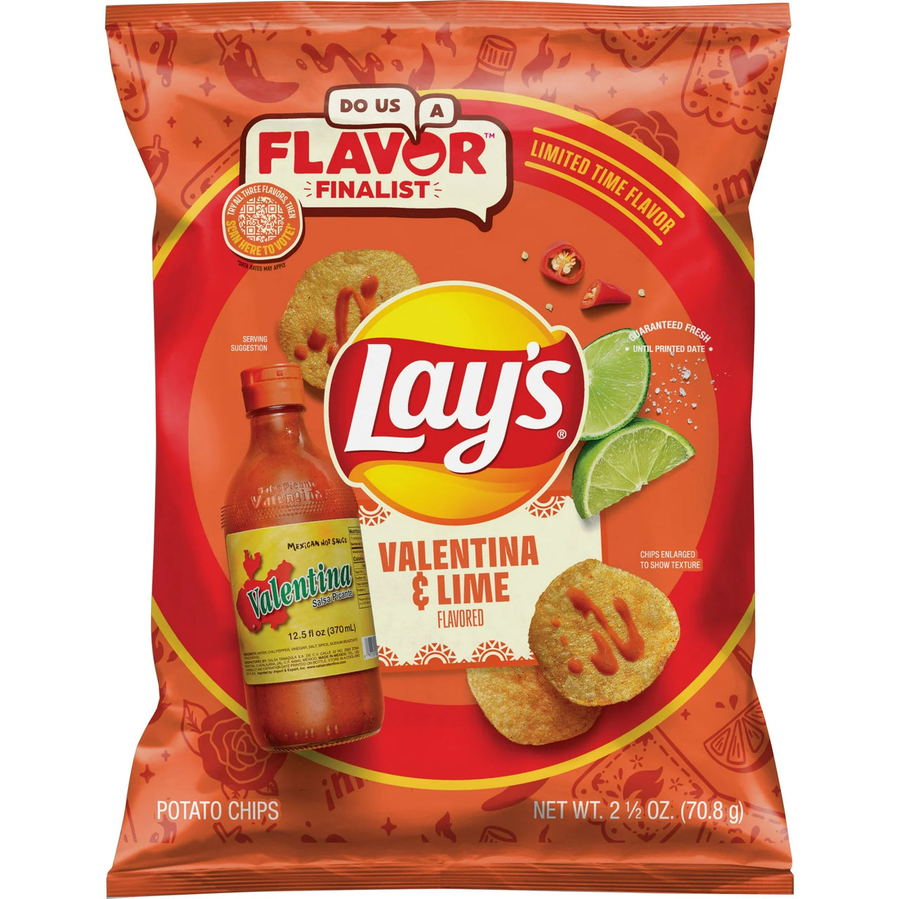 Lay's Valentina & Lime Potato Chips 70g