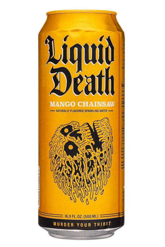 Liquid Death Mango Chainsaw Can Soda Pop (not for sale) Liquid Death, TSAED