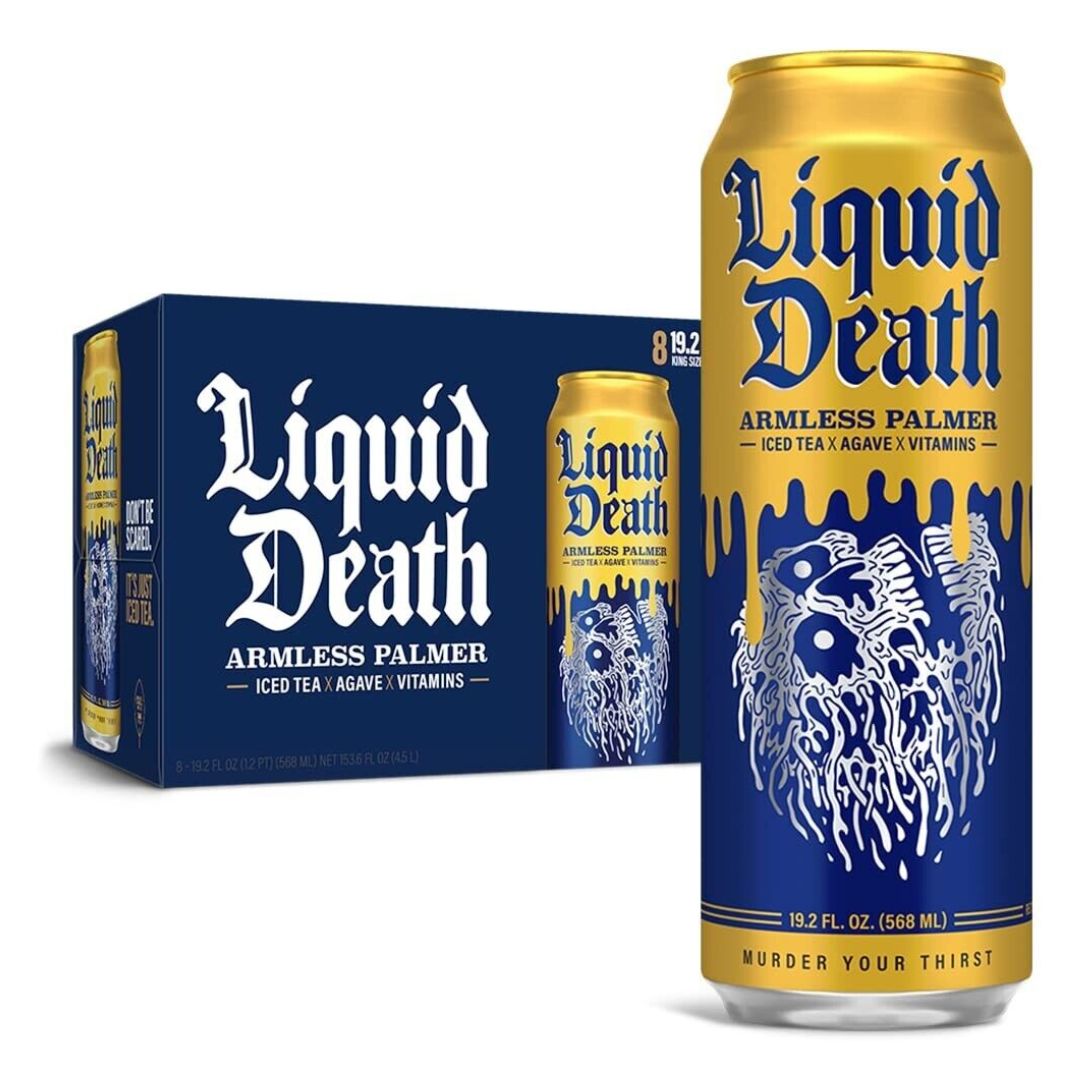Liquid Death Iced Tea Armless Palmer 5 pack