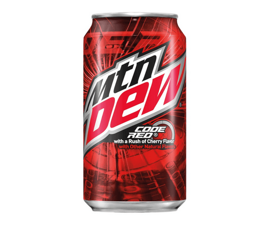 Mtn Dew Code Red Soda Pop (not for sale) Mtn Dew, TSAED
