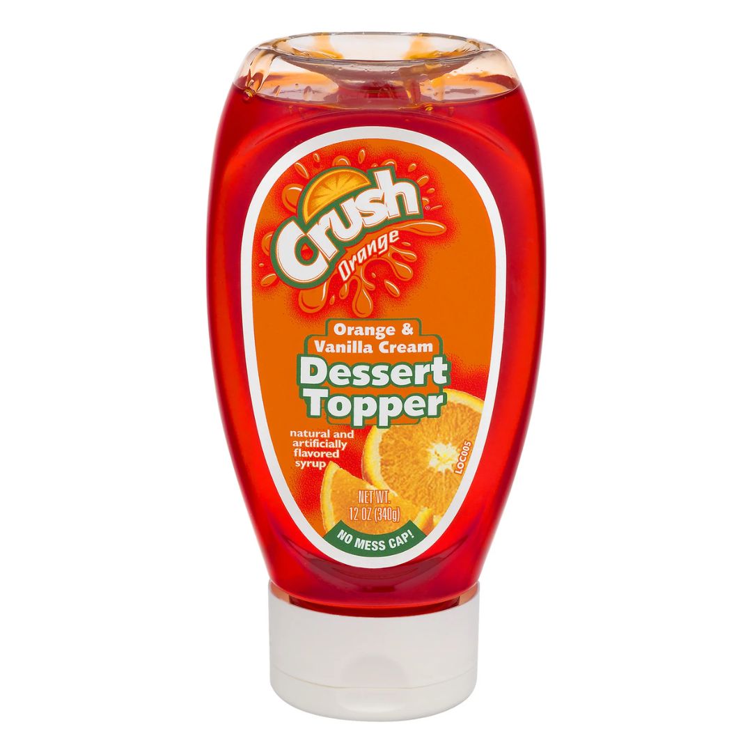 Orange & Vanilla Cream Dessert Topper Crush Orange 340g