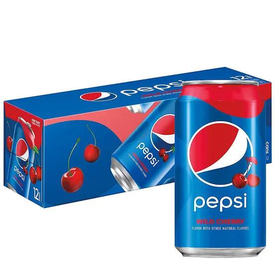 12 Pack Pepsi Wild Cherry - Soda Pop (not for sale) from PepsiCo, TSAED, 12 Pack, Cases