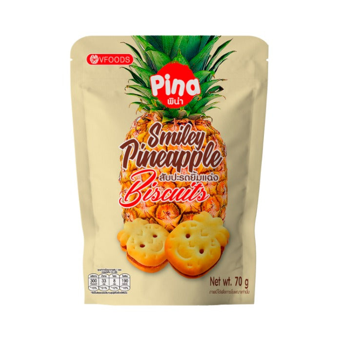 Pina Pineapple Jam Biscuits Thailand 70g pack