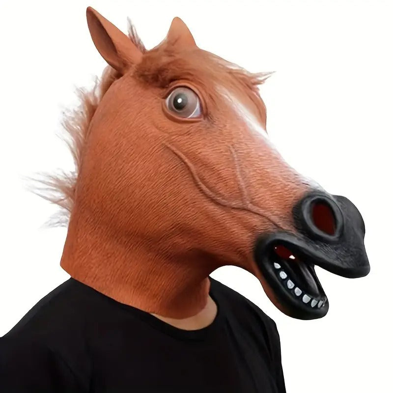 Realistic Funny Horse Mask for Prank and Parties